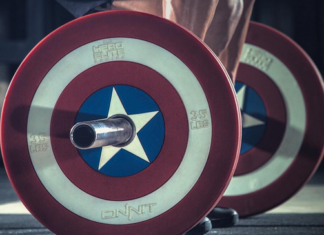 ONNIT Marvel Captain America Shield Barbell Plate Marvel Hero Elite Series