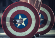 ONNIT Marvel Captain America Shield Barbell Plate Marvel Hero Elite Series